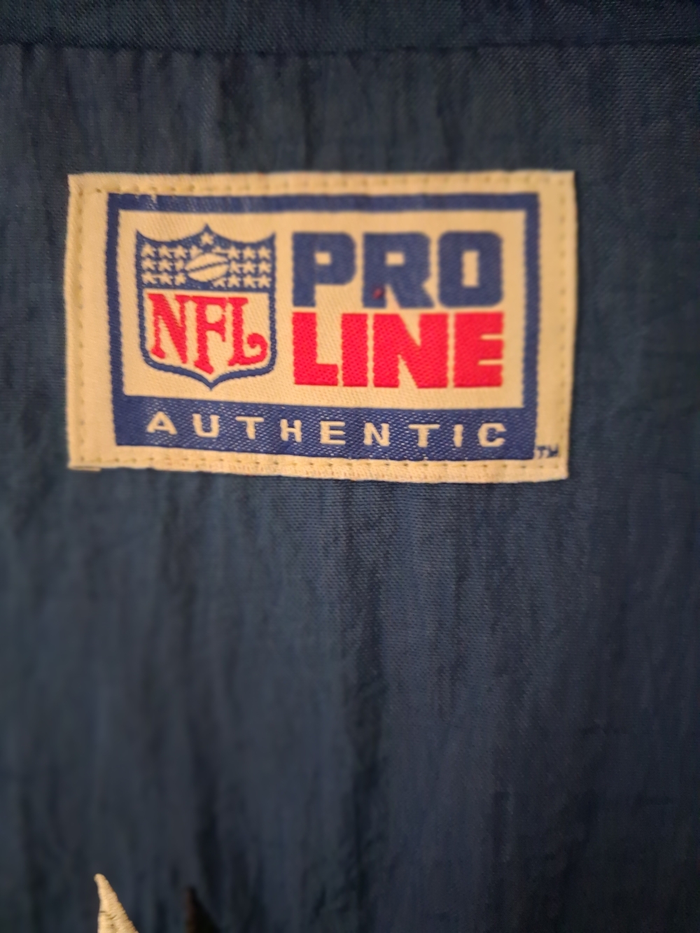 Reebok Men's Dallas Cowboys Blue & Gray Windbreaker Jacket Vintage - Picture 6 of 11